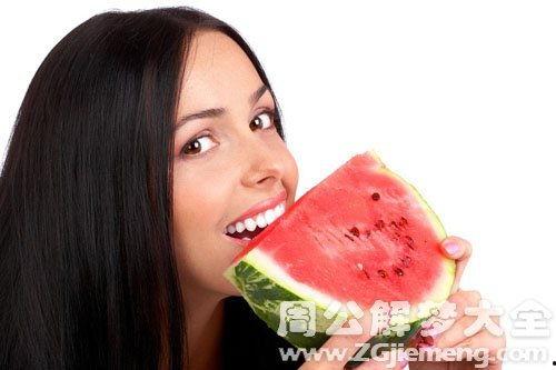 梦见别人吃白色瓜